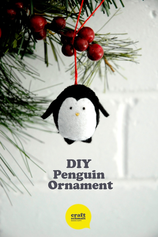 DIY Penguin Ornament - Free Tutorial